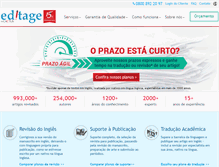 Tablet Screenshot of editage.com.br